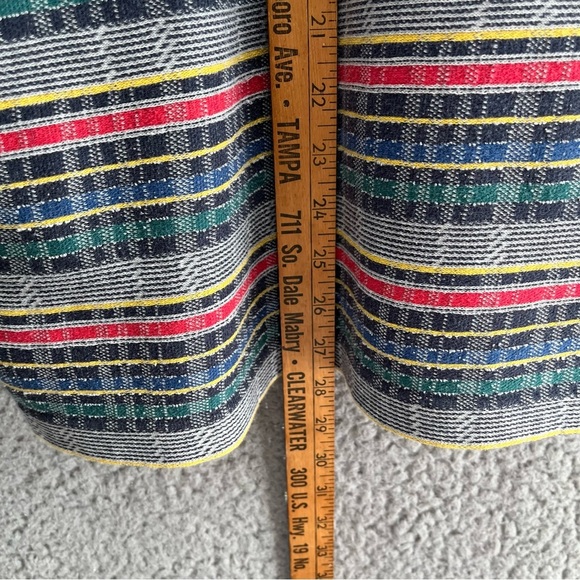 Vintage 90s Jockey Original Red Striped Plaid Long Sleeve Men's Shirt Size Small - Picture 9 of 10